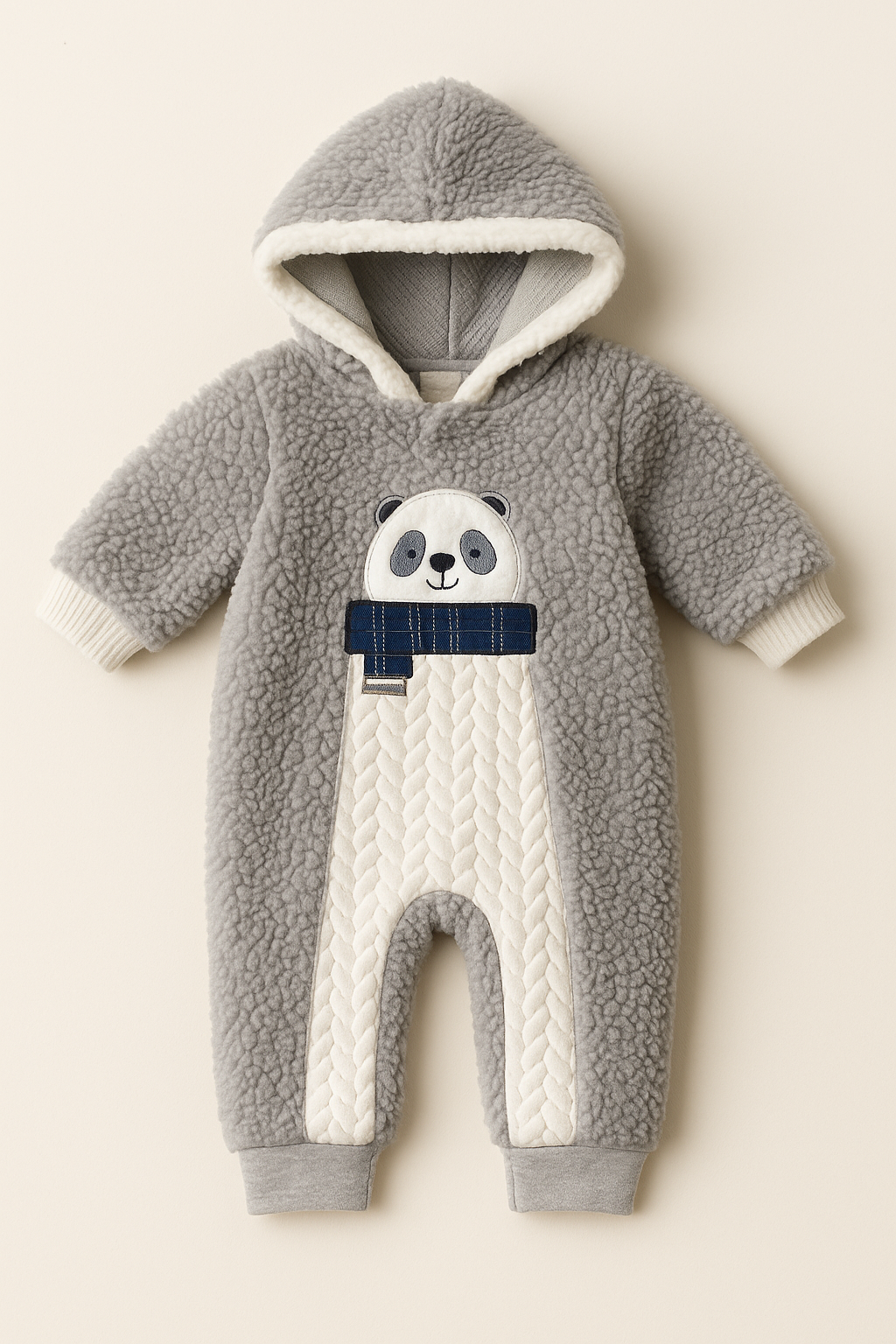 MACACÃO PLUSH PANDA MENINO